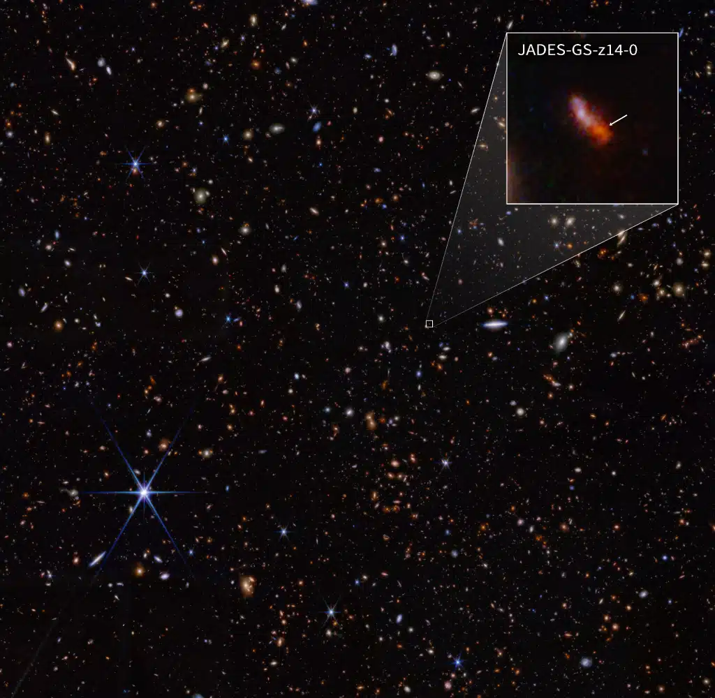 NASA’s James Webb Space Telescope - Galaktyka JADES-GS-z14-0