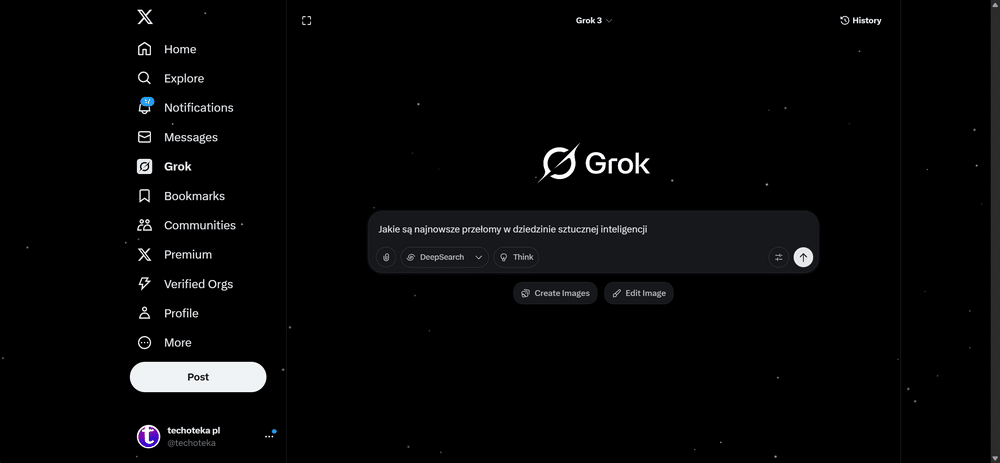 Grok-X - przykład jak korzystać z Grok AI