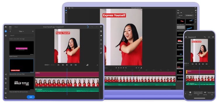 Adobe Premiere Rush - aplikacja do montażu video