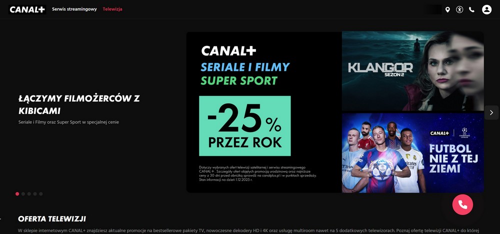 Canal+ Online – platforma mediów strumieniowych (streaming) z filmami, serialami i sportem na żywo