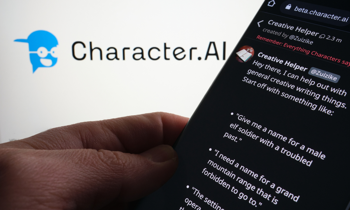 Character AI – przykład rozmowy z wirtualną postacią opartą na sztucznej inteligencji