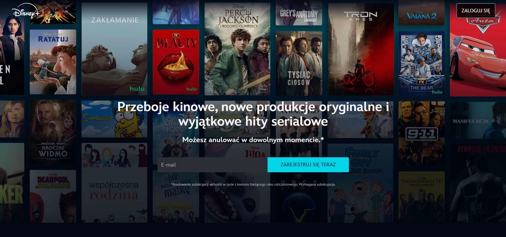 Disney+ platforma mediów strumieniowych (streaming) z filmami i serialami Disney, Marvel i Star Wars w 2026 roku