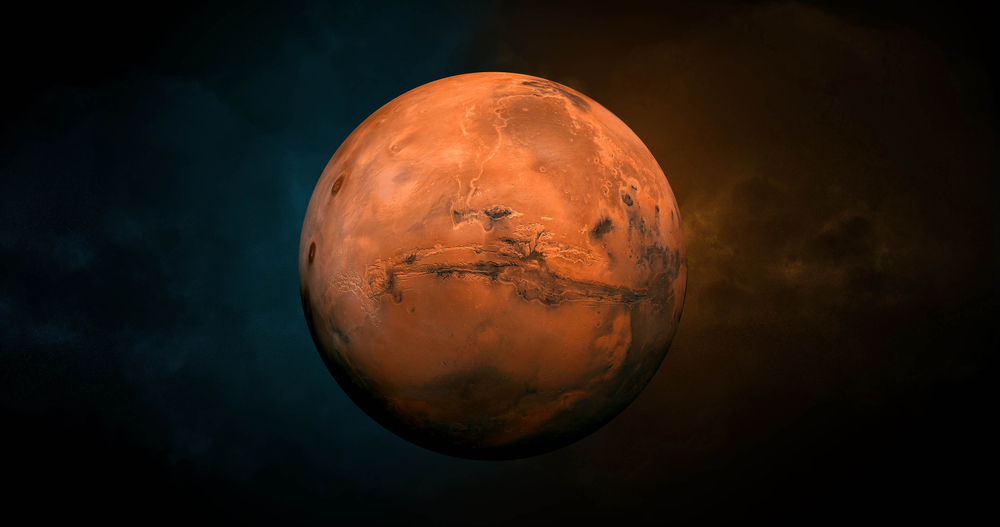 Mars w układzie słonecznym – czerwona planeta z kraterami i śladami dawnej wody