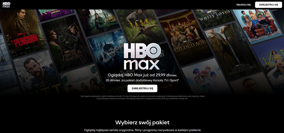 Max – platforma mediów strumieniowych (streaming) z serialami HBO i filmami Warner Bros w 2026 roku
