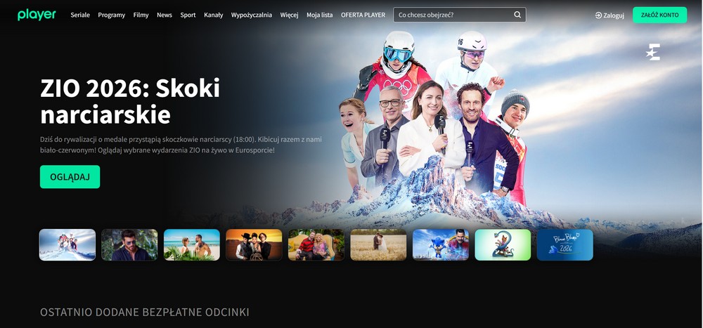 Player – polska platforma mediów strumieniowych (streaming) z programami TVN i produkcjami lokalnymi