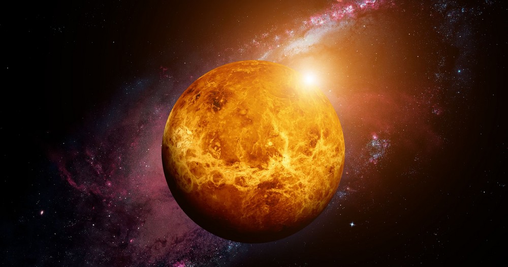 Wenus – druga planeta od Słońca w układzie słonecznym, gęsta atmosfera z dwutlenku węgla i ekstremalne temperatury
