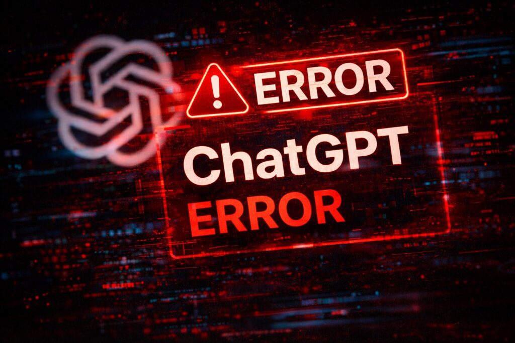 ChatGPT nie działa – komunikat błędu systemu AI