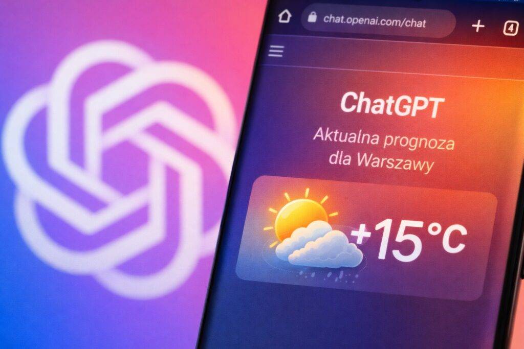 ChatGPT powie Ci, jaka jest pogoda. Czy to koniec aplikacji pogodowych? Pogoda w ChatGPT