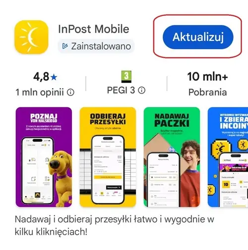 Aktualizacja aplikacji w Sklepie Google Play na Androidzie