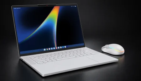 Lenovo Googlebook 15 z dedykowaną AI Mouse – pierwszy Googlebook Lenovo z Gemini Intelligence. Źródło: Lenovo