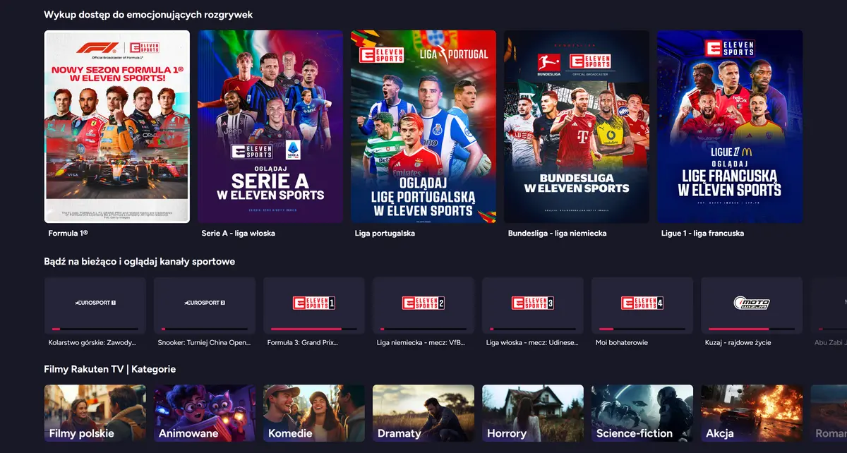 Pilot WP – Eleven Sports, Formuła 1 i transmisje sportowe online