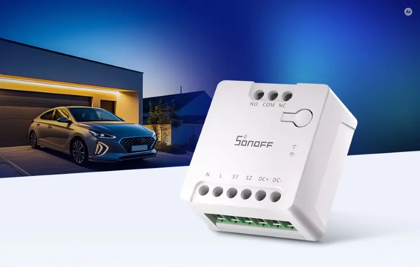SONOFF MINI-D – inteligentny przekaźnik Wi-Fi do sterowania bramą garażową