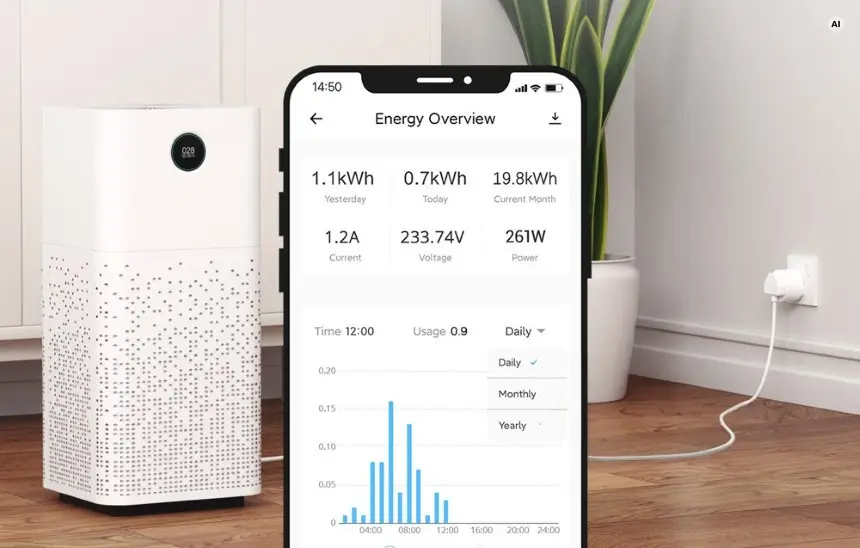 SONOFF S60TPF – monitorowanie zużycia energii w aplikacji