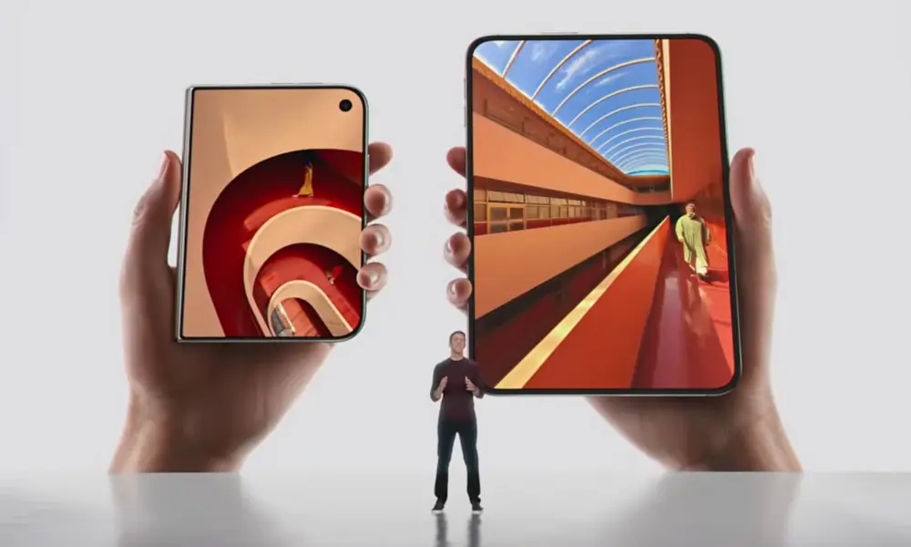 iPhone Duo – dwa ekrany: zewnętrzny 5,4 cala i składany 7,6 cala po rozłożeniu