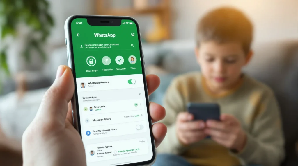 Kontrola rodzicielska WhatsApp na smartfonie. Źródło grafiki: Adobe Stock